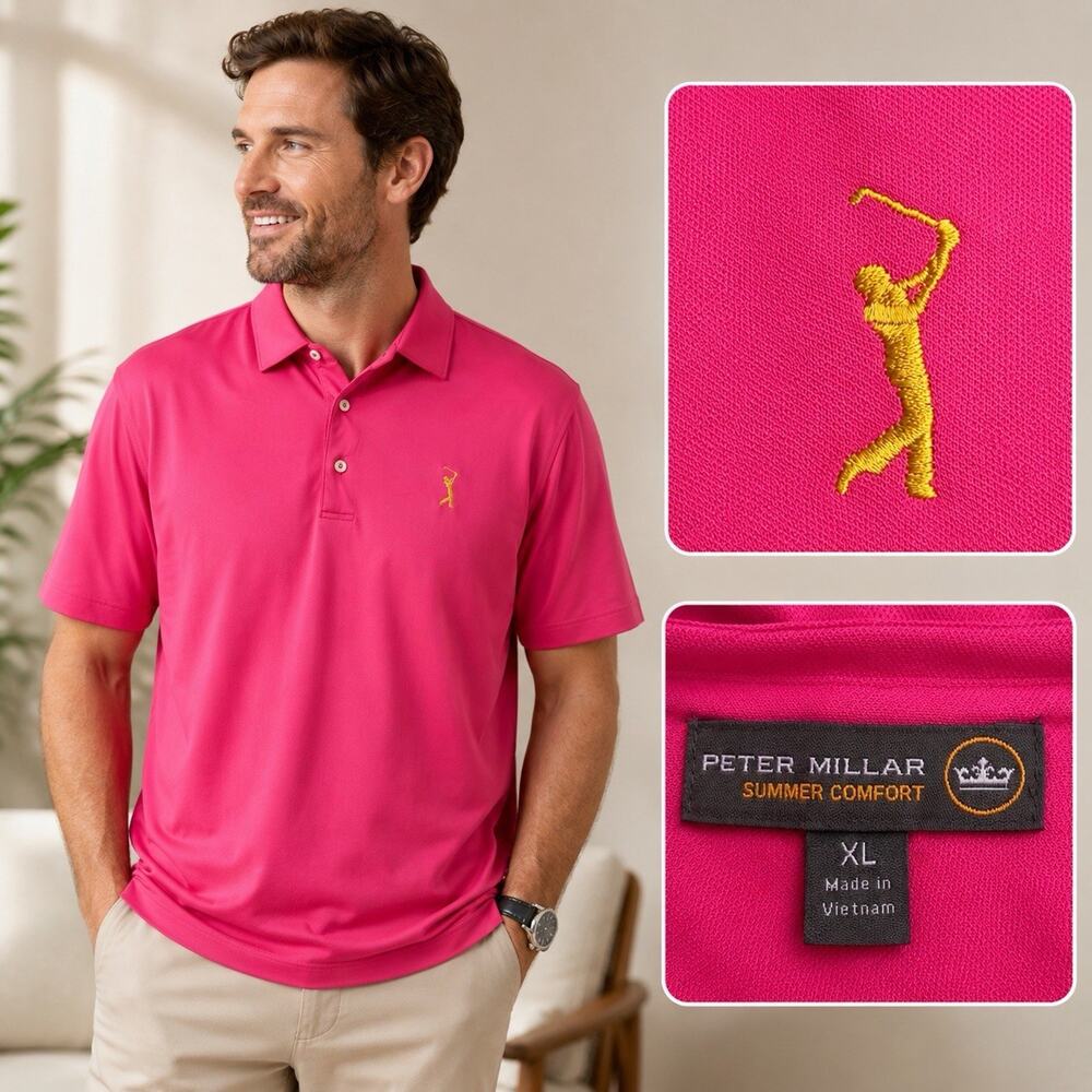 Peter Millar Summer Comfort THE PLAYERS Championship TPC Sawgrass Polo XL